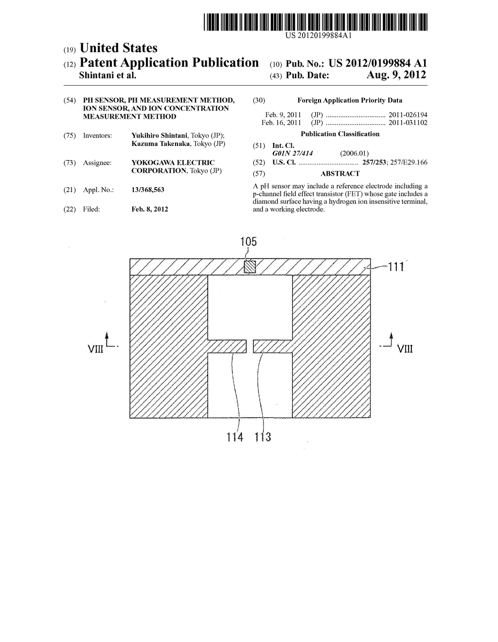 PH SENSOR, PH MEASUREMENT METHOD, ION SENSOR, AND ION CONCENTRATION     MEASUREMENT METHOD - diagram, schematic, and image 01