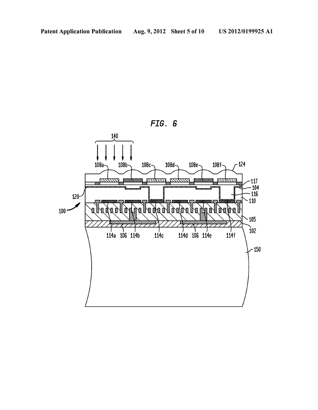 BSI IMAGE SENSOR PACKAGE WITH EMBEDDED ABSORBER FOR EVEN RECEPTION OF     DIFFERENT WAVELENGTHS - diagram, schematic, and image 06