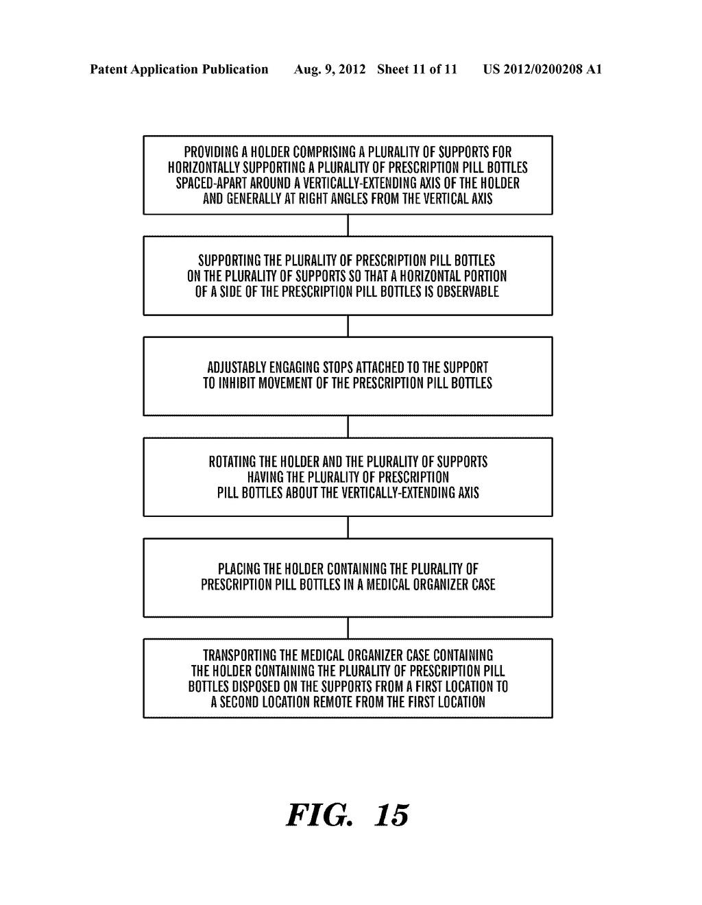 PRESCRIPTION BOTTLE STORAGE UNITS AND MEDICAL ORGANIZER CASES - diagram, schematic, and image 12