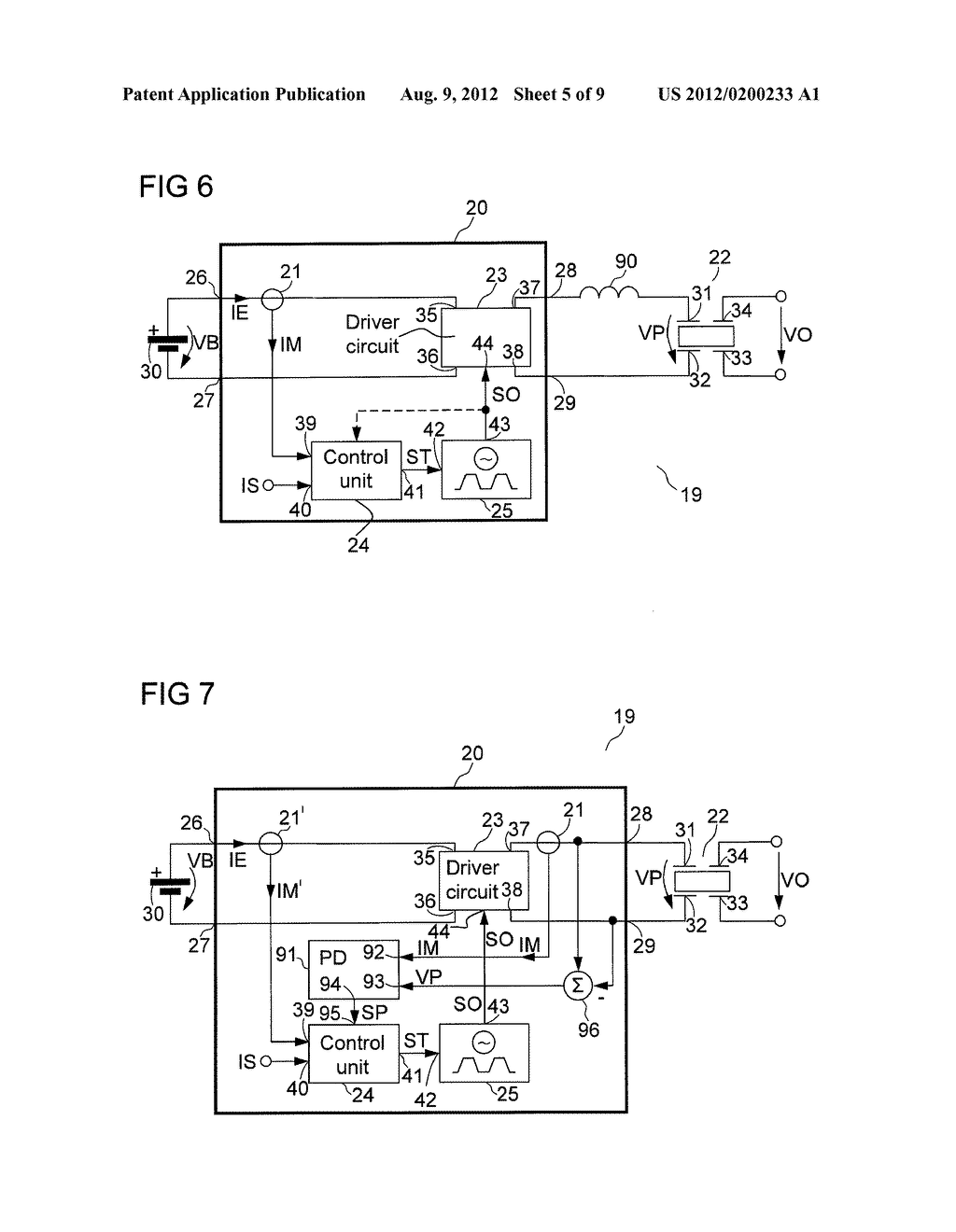 Circuit Arrangement for a Piezo Transformer, and Method Therefor - diagram, schematic, and image 06