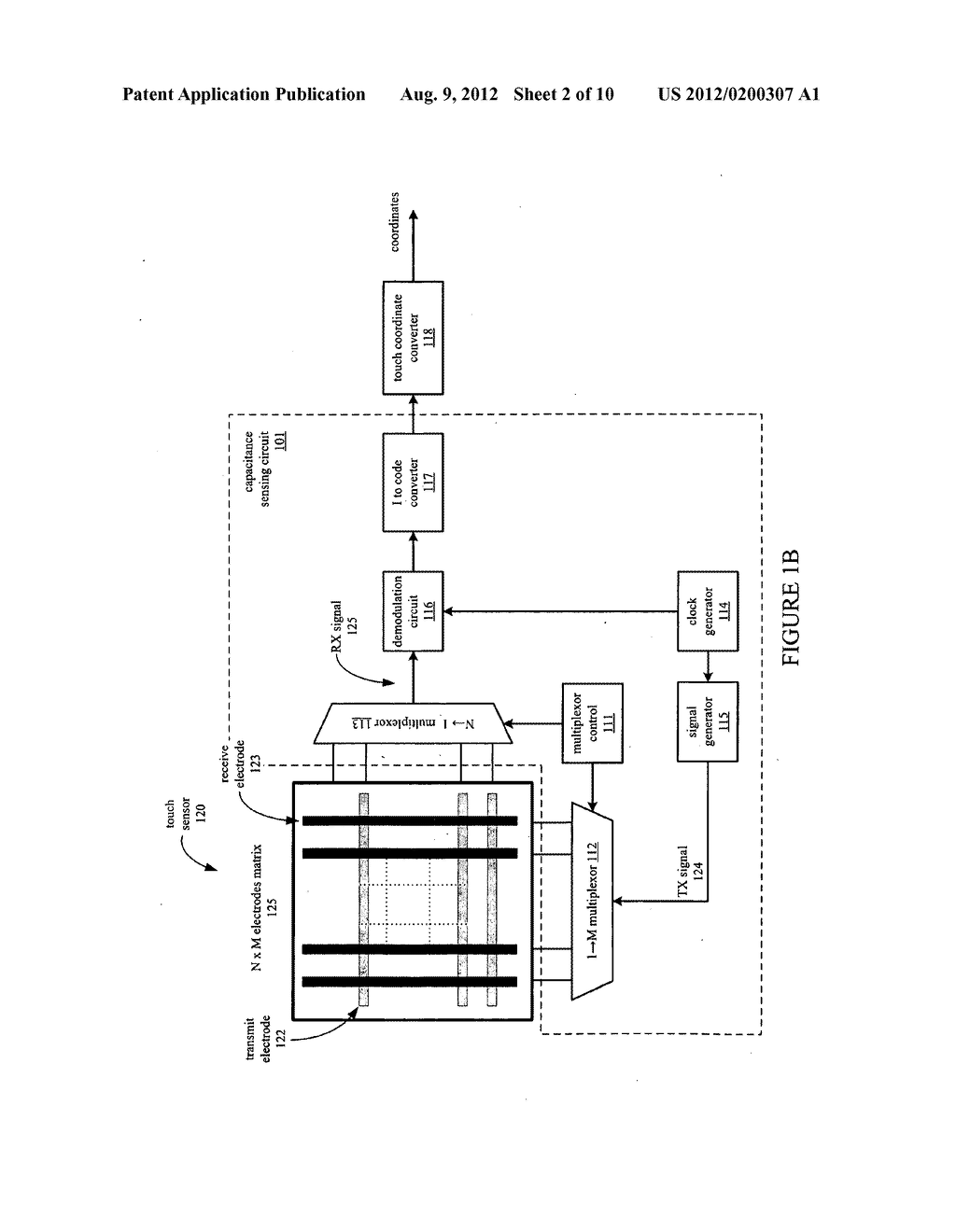 COMPENSATION CIRCUIT FOR A TX-RX CAPACITIVE SENSOR - diagram, schematic, and image 03