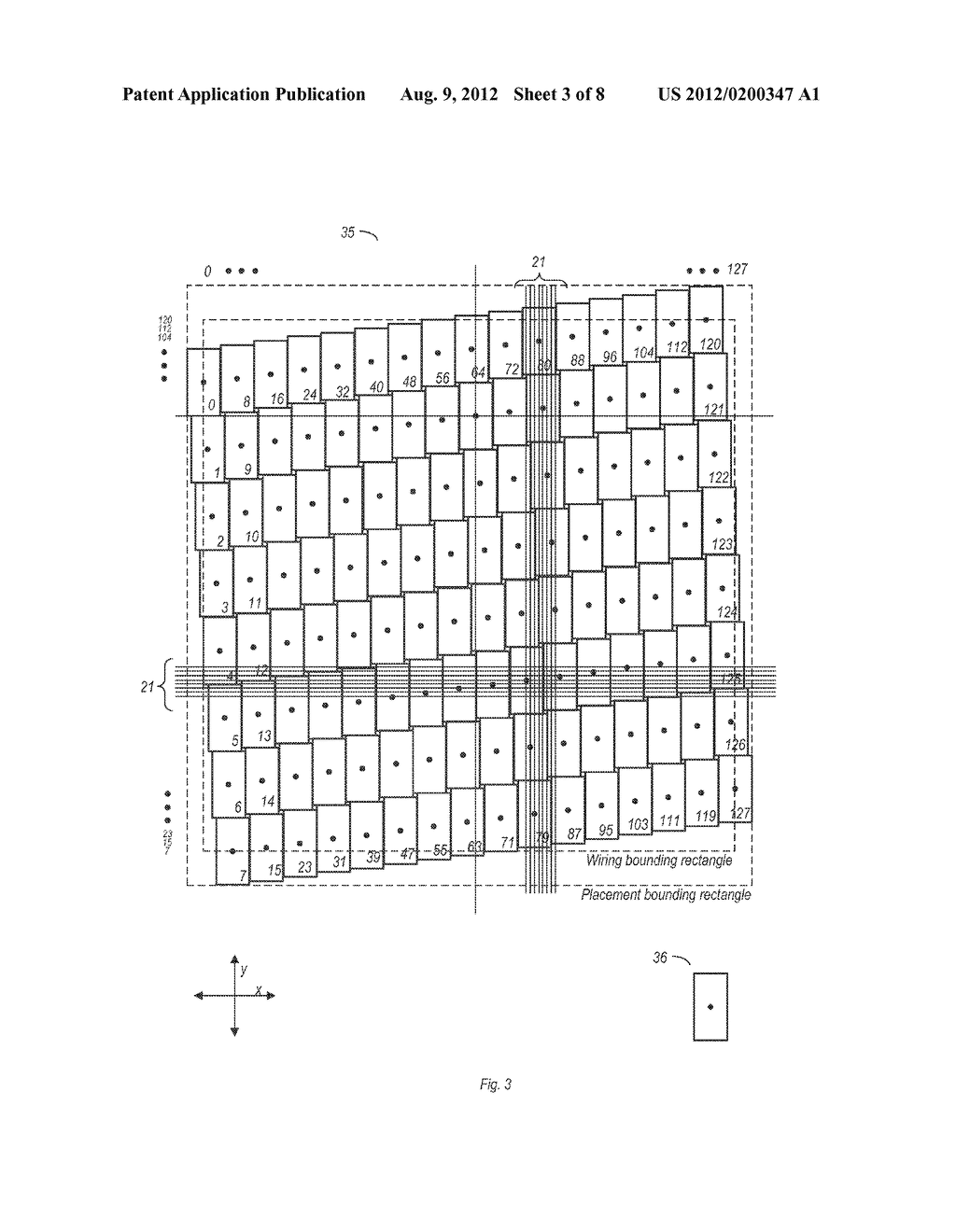 SKEWED PLACEMENT GRID FOR VERY LARGE SCALE INTEGRATED CIRCUITS - diagram, schematic, and image 04