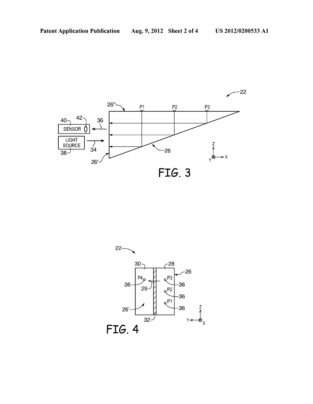 SYSTEM WITH OPTICAL SENSOR FOR DETECTING USER INPUT - diagram, schematic, and image 03