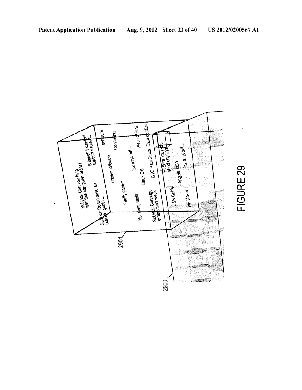 METHOD AND APPARATUS FOR 3D DISPLAY AND ANALYSIS OF DISPARATE DATA - diagram, schematic, and image 34