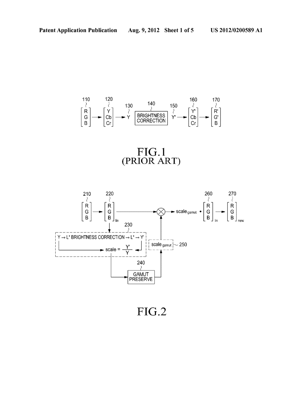 METHOD AND APPARATUS FOR BRIGHTNESS-CONTROLLING IMAGE CONVERSION - diagram, schematic, and image 02