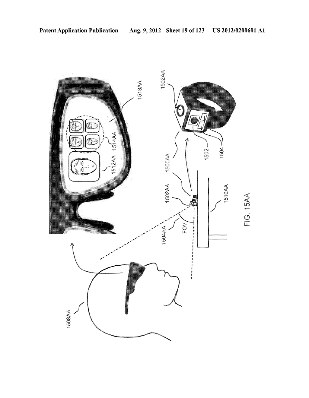 AR GLASSES WITH STATE TRIGGERED EYE CONTROL INTERACTION WITH ADVERTISING     FACILITY - diagram, schematic, and image 20