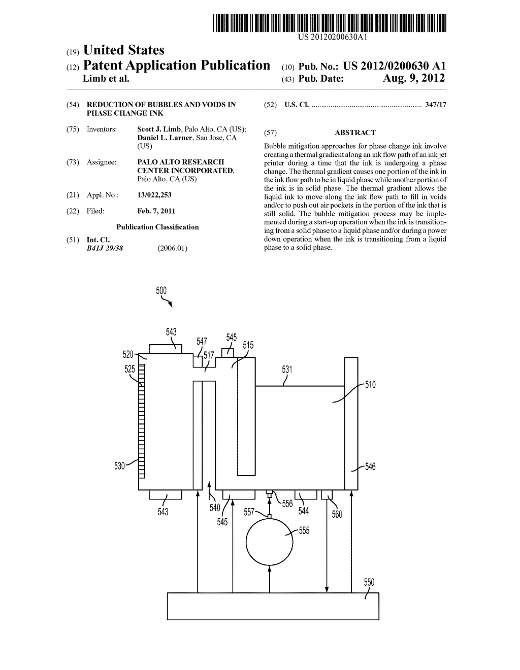 REDUCTION OF BUBBLES AND VOIDS IN PHASE CHANGE INK - diagram, schematic, and image 01