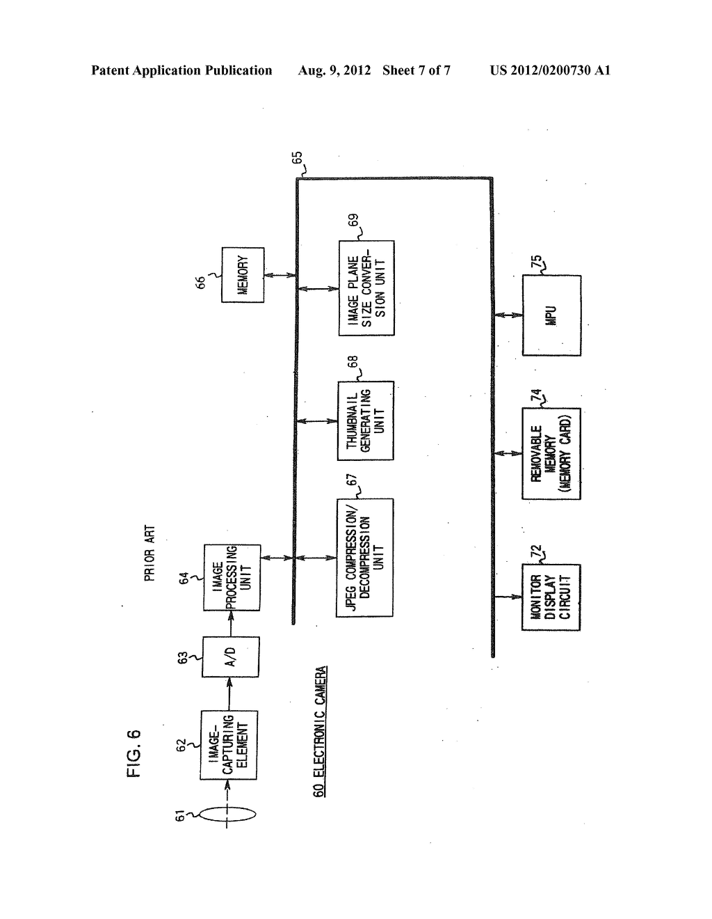 ELECTRONIC CAMERA THAT REDUCES PROCESSING TIME BY PERFORMING DIFFERENT     PROCESSES IN PARALLEL - diagram, schematic, and image 08