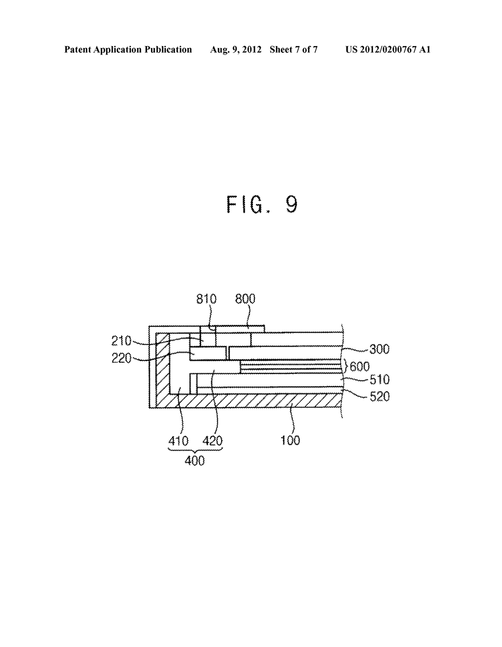 Display Apparatus Including Receiving Container Receiving a Camera Module     and a Display Panel - diagram, schematic, and image 08