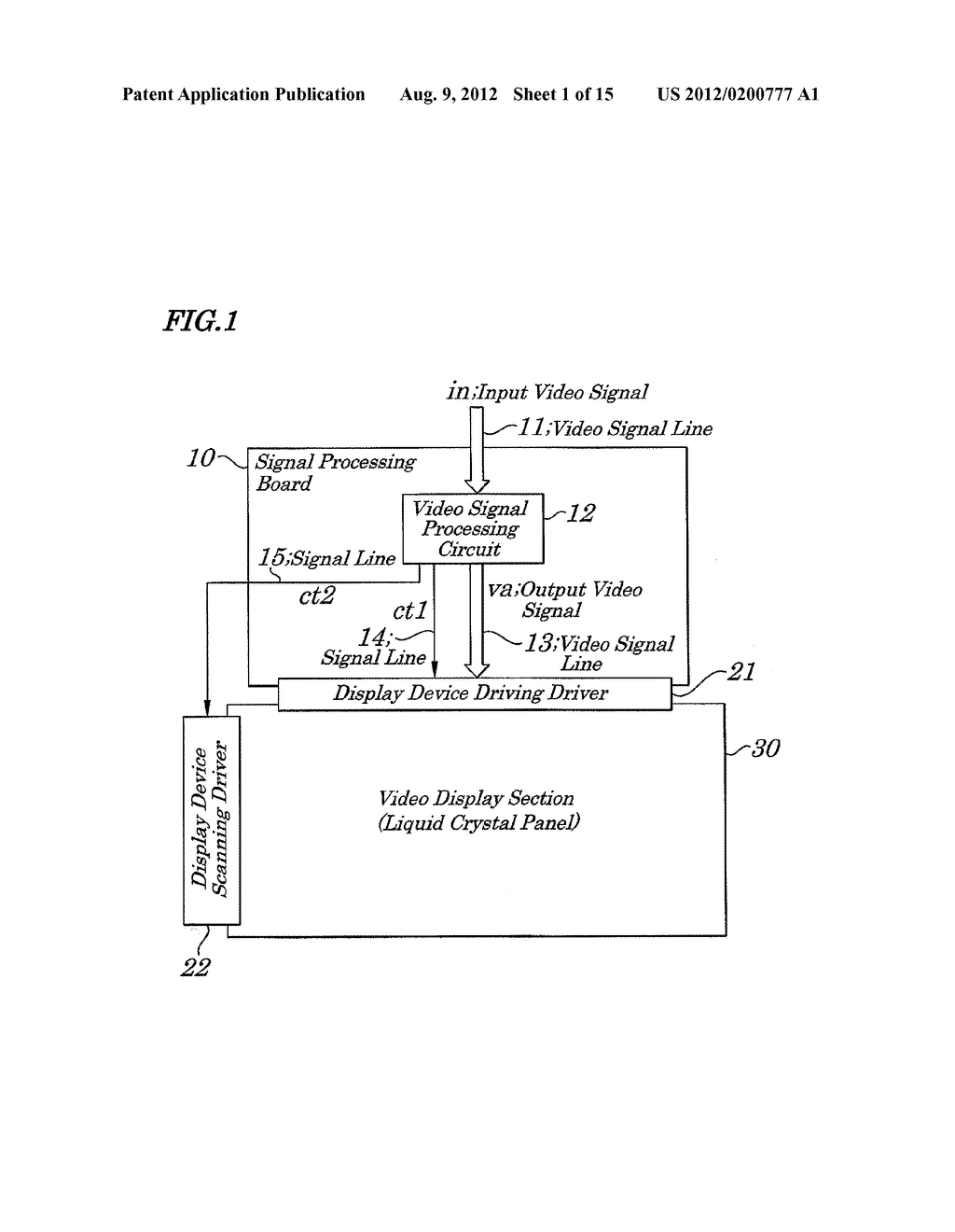 VIDEO SIGNAL PROCESSING CIRCUIT, VIDEO SIGNAL PROCESSING METHOD USED IN     SAME, AND IMAGE DISPLAY DEVICE USING SAME - diagram, schematic, and image 02