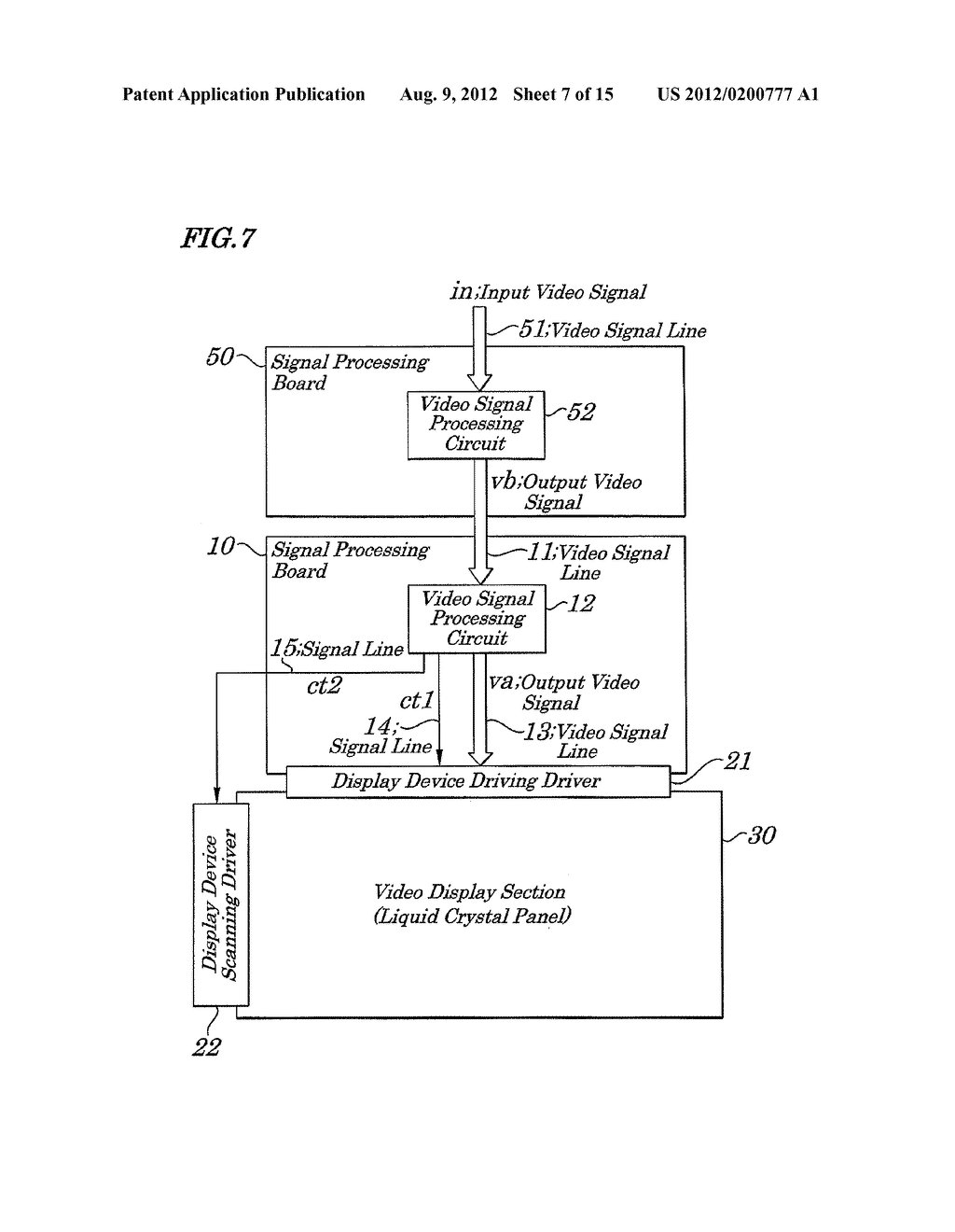 VIDEO SIGNAL PROCESSING CIRCUIT, VIDEO SIGNAL PROCESSING METHOD USED IN     SAME, AND IMAGE DISPLAY DEVICE USING SAME - diagram, schematic, and image 08