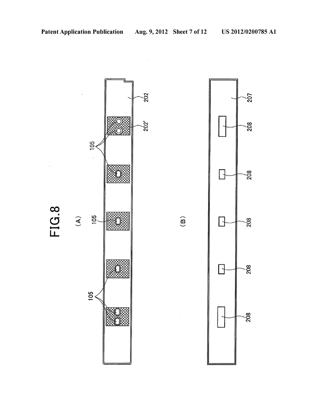 LIQUID CRYSTAL DISPLAYING APPARATUS AND TELEVISION RECEIVING APPARATUS - diagram, schematic, and image 08