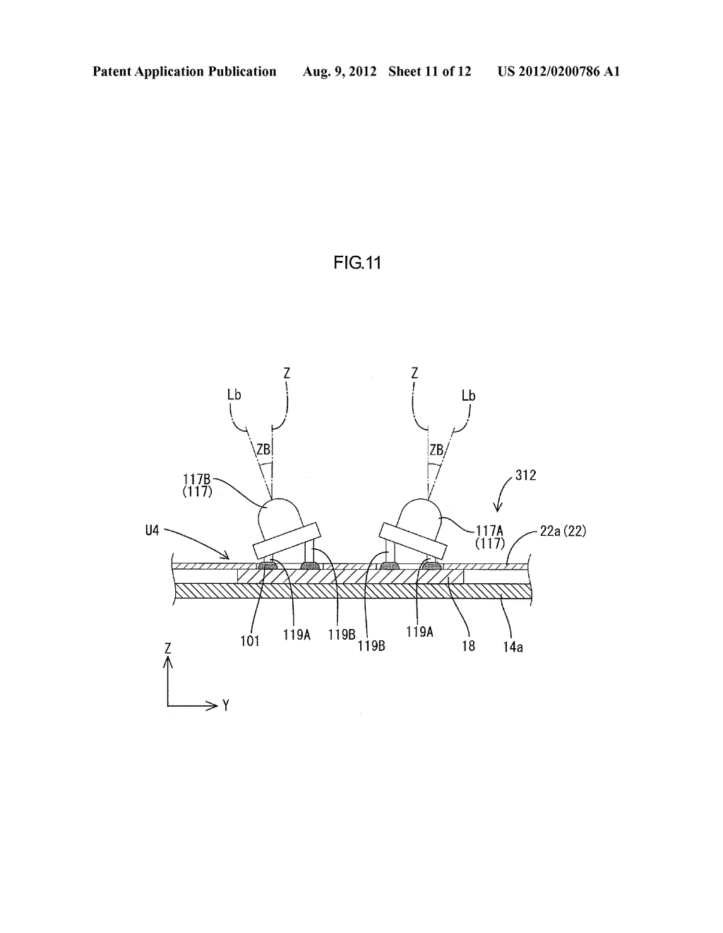 LIGHTING DEVICE, DISPLAY DEVICE AND TELEVISION RECEIVER - diagram, schematic, and image 12