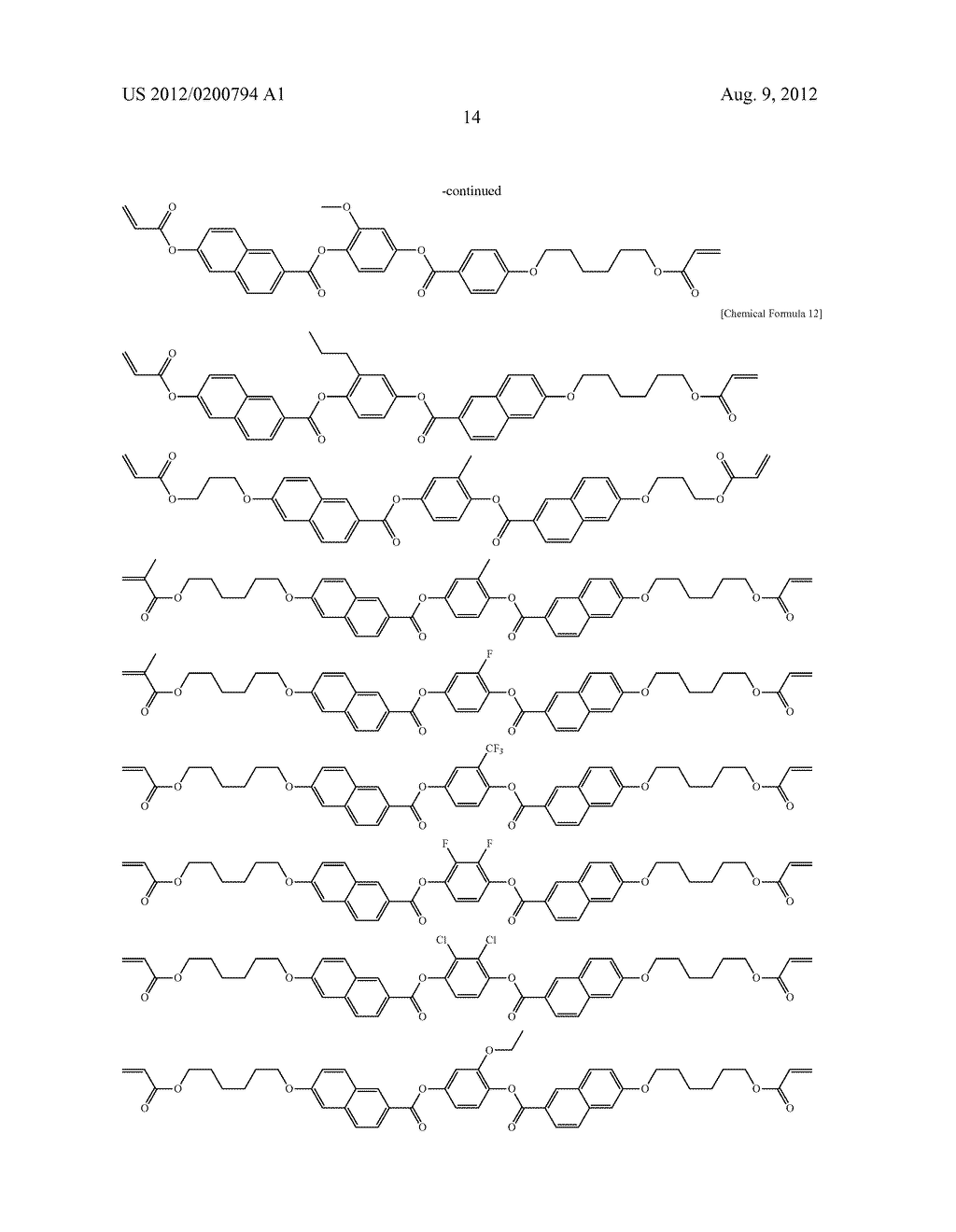 LIQUID CRYSTAL COMPOSITION COMPRISING POLYMERIZABLE COMPOUND, AND LIQUID     CRYSTAL DISPLAY ELEMENT USING SAID LIQUID CRYSTAL COMPOSITION - diagram, schematic, and image 15