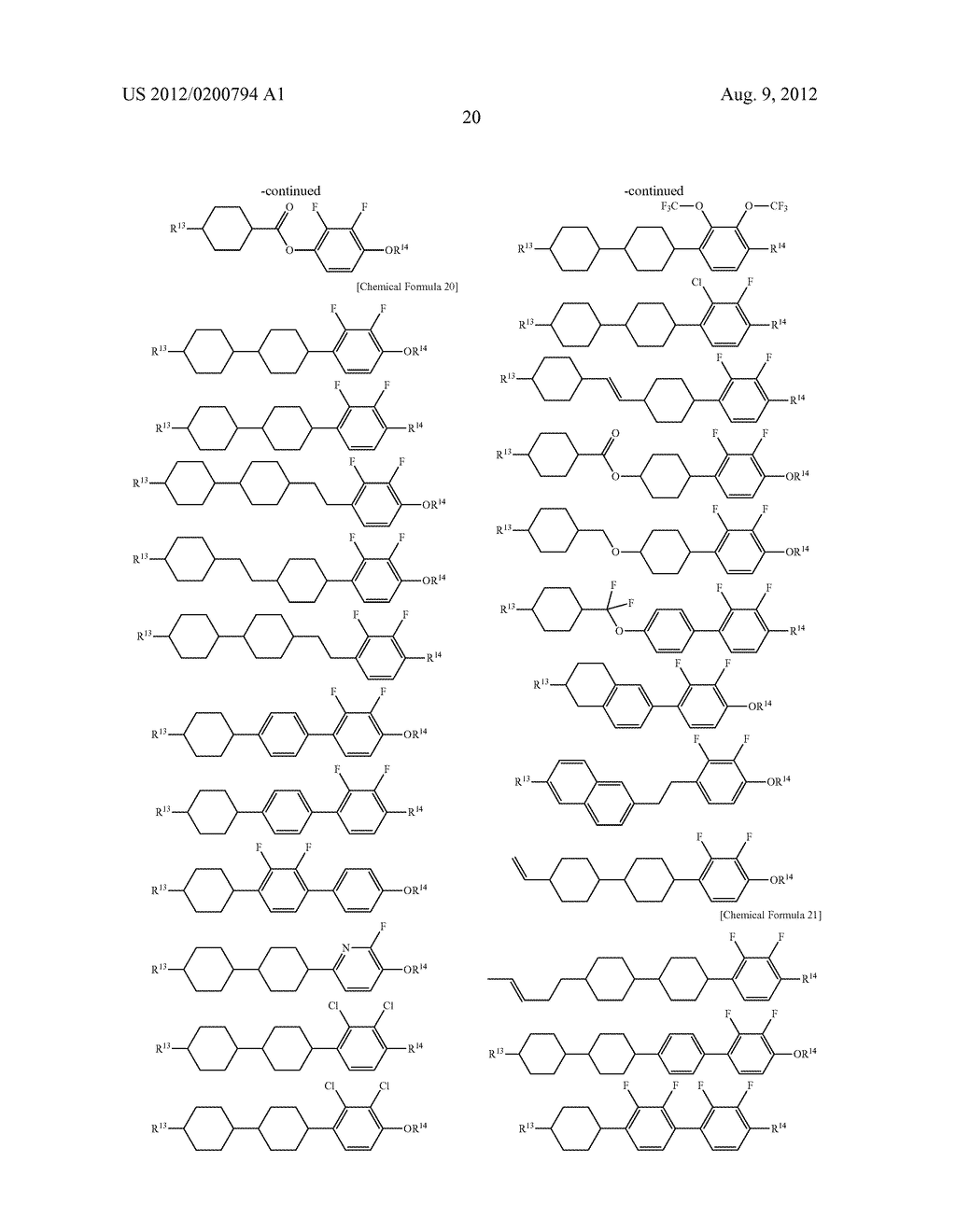 LIQUID CRYSTAL COMPOSITION COMPRISING POLYMERIZABLE COMPOUND, AND LIQUID     CRYSTAL DISPLAY ELEMENT USING SAID LIQUID CRYSTAL COMPOSITION - diagram, schematic, and image 21