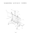 Projector arm assembly for whiteboard stand diagram and image