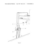 Projector arm assembly for whiteboard stand diagram and image