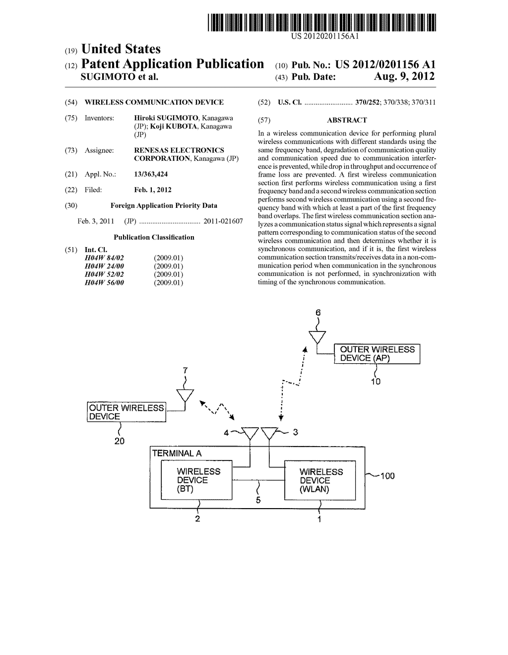 WIRELESS COMMUNICATION DEVICE - diagram, schematic, and image 01