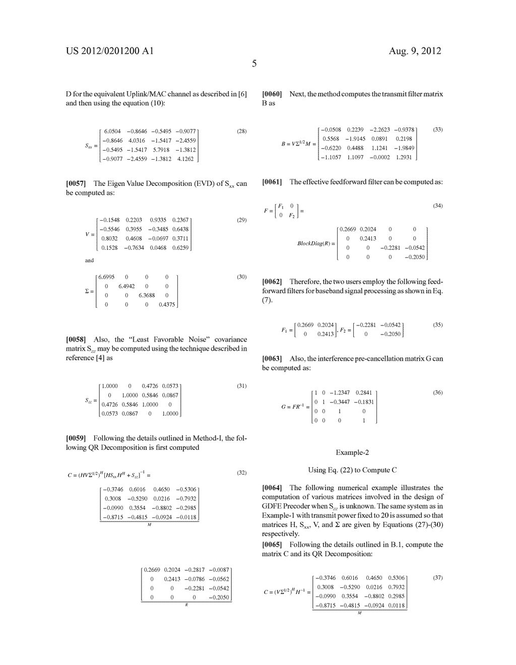 FAST GENERALIZED DECISION FEEDBACK EQUALIZER PRECODER IMPLEMENTATION FOR     MULTI-USER MULTIPLE-INPUT MULTIPLE-OUTPUT WIRELESS TRANSMISSION SYSTEMS - diagram, schematic, and image 10