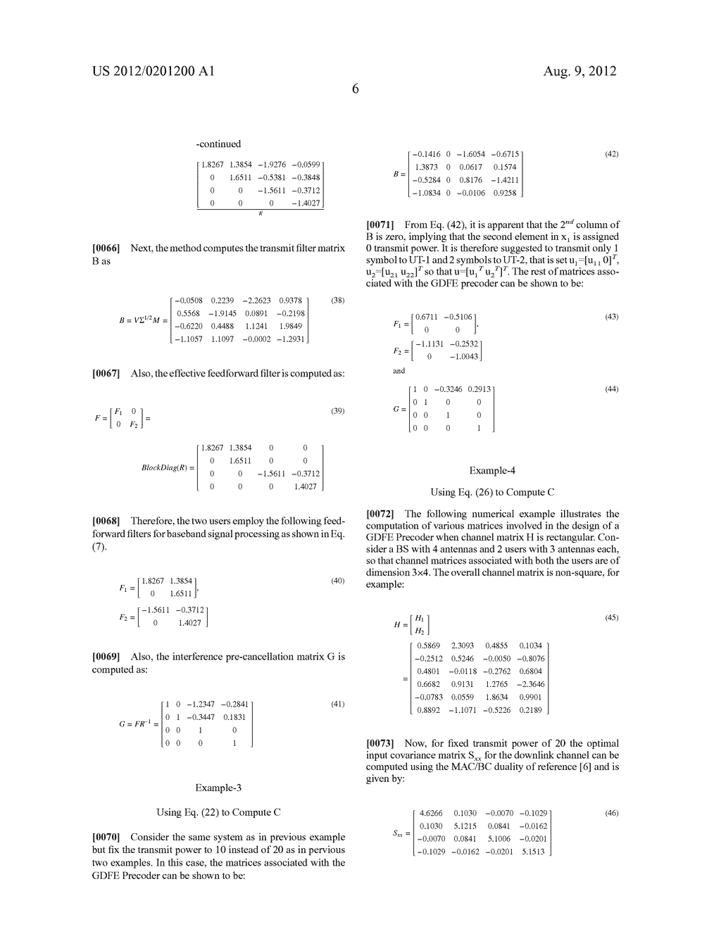 FAST GENERALIZED DECISION FEEDBACK EQUALIZER PRECODER IMPLEMENTATION FOR     MULTI-USER MULTIPLE-INPUT MULTIPLE-OUTPUT WIRELESS TRANSMISSION SYSTEMS - diagram, schematic, and image 11