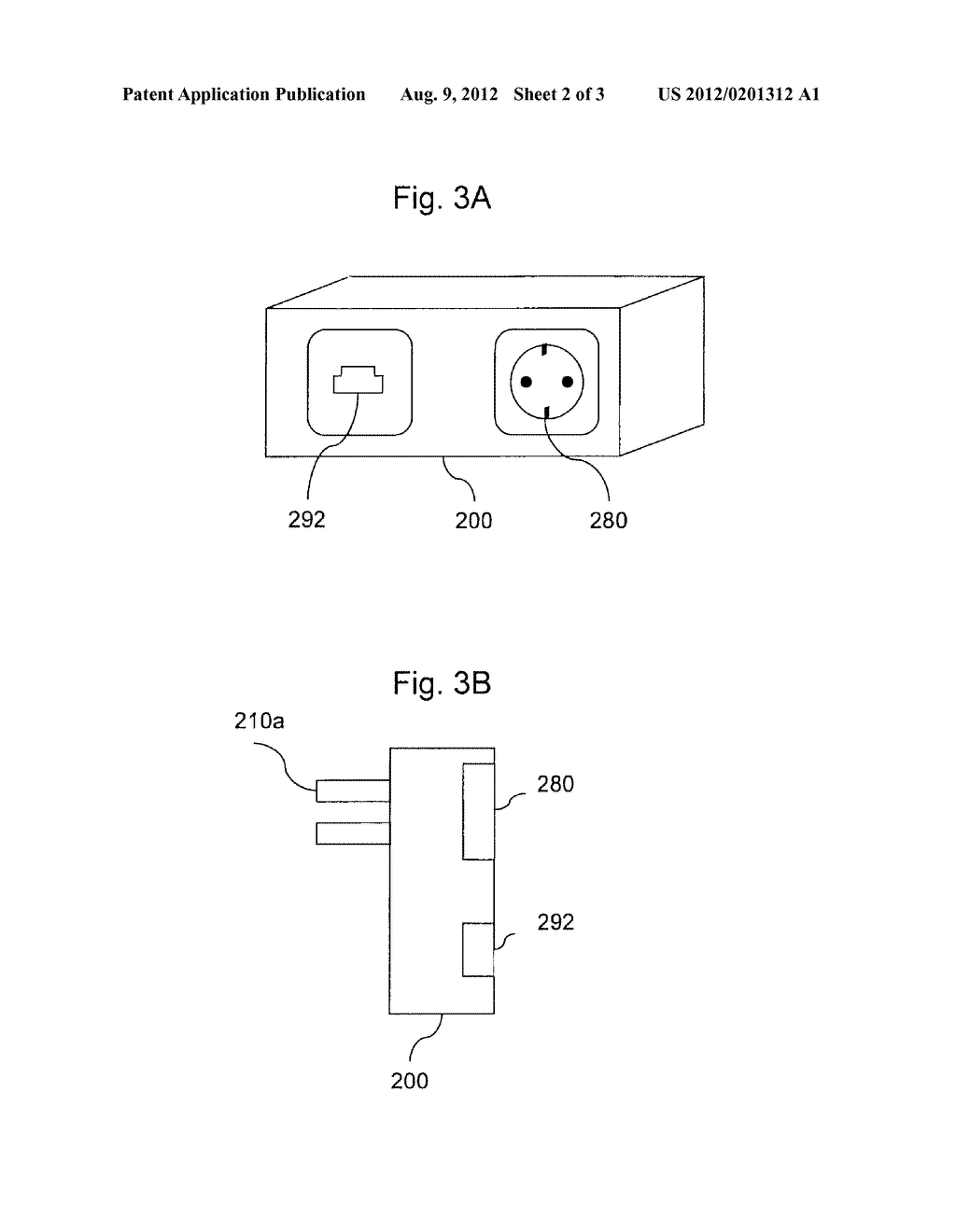 POWER LINE COMMUNICATION APPARATUS INCLUDING AC POWER SOCKET - diagram, schematic, and image 03