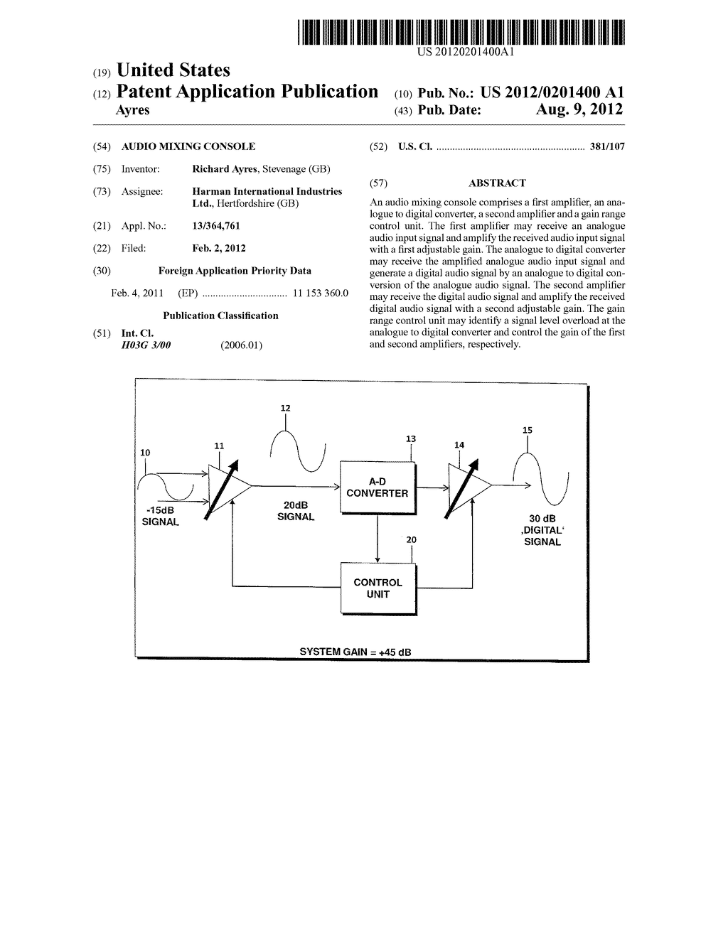 AUDIO MIXING CONSOLE - diagram, schematic, and image 01