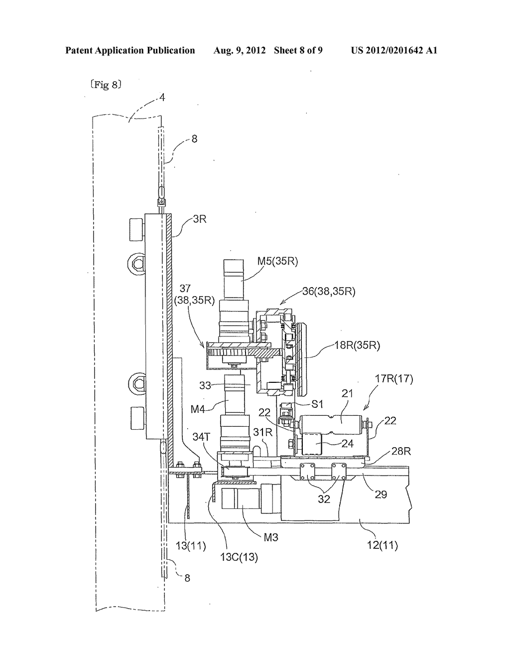 Article Transfer Device and Stacker Crane Having Same - diagram, schematic, and image 09