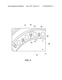 CROSS-OVER PURGE FLOW SYSTEM FOR A TURBOMACHINE WHEEL MEMBER diagram and image