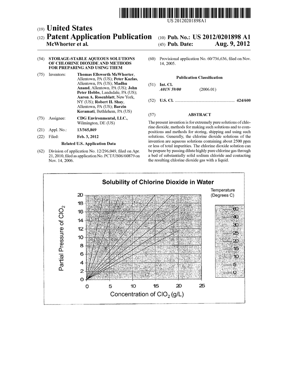 Storage-Stable Aqueous Solutions of Chlorine Dioxide and Methods for     Preparing and Using Them - diagram, schematic, and image 01