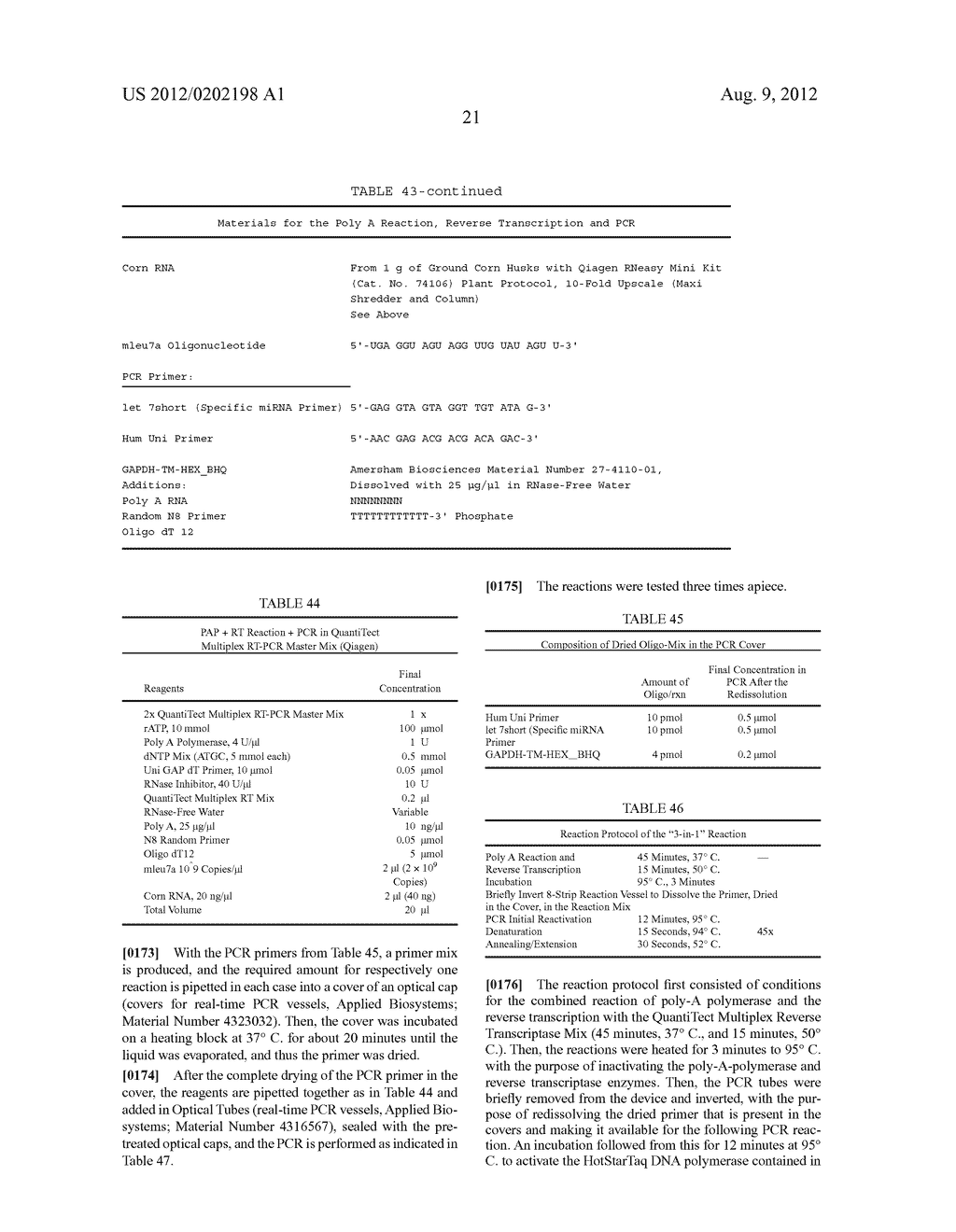 PROCESS FOR THE SYNTHESIS OF A CDNA IN A SAMPLE IN AN ENZYMATIC REACTION - diagram, schematic, and image 43