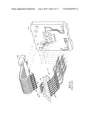 SPRING ASSEMBLY WITH SPRING MEMBERS BIASING AND CAPACITIVELY COUPLING JACK     CONTACTS diagram and image