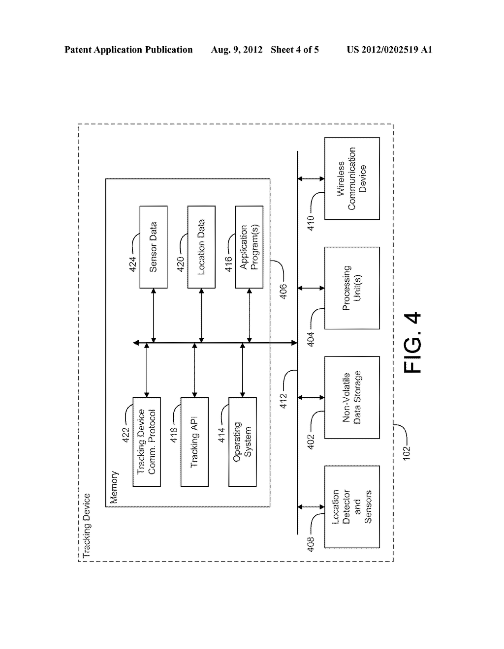SYSTEM AND METHOD FOR COMMUNICATION WITH A TRACKING DEVICE - diagram, schematic, and image 05