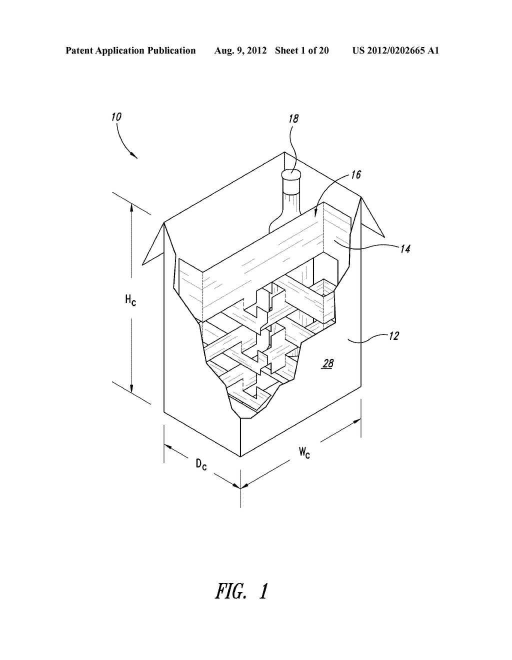 PARTITIONED CONTAINER AND METHOD OF MAKING SAME - diagram, schematic, and image 02