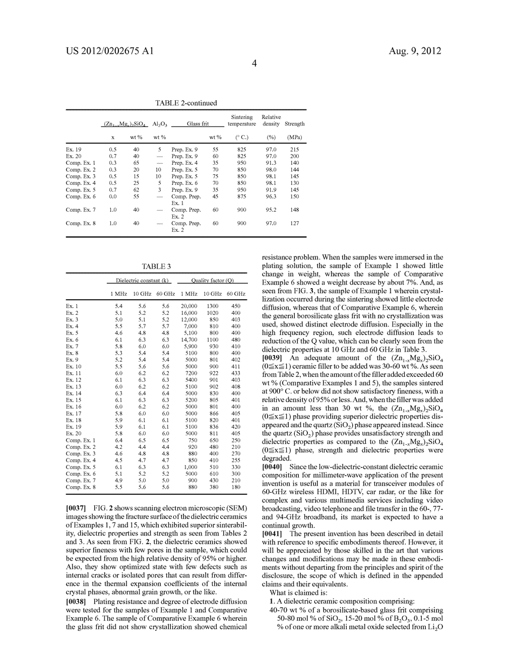 LOW TEMPERATURE CO-FIRED CERAMICS WITH LOW DIELECTRIC LOSS FOR     MILLIMETER-WAVE APPLICATION - diagram, schematic, and image 08