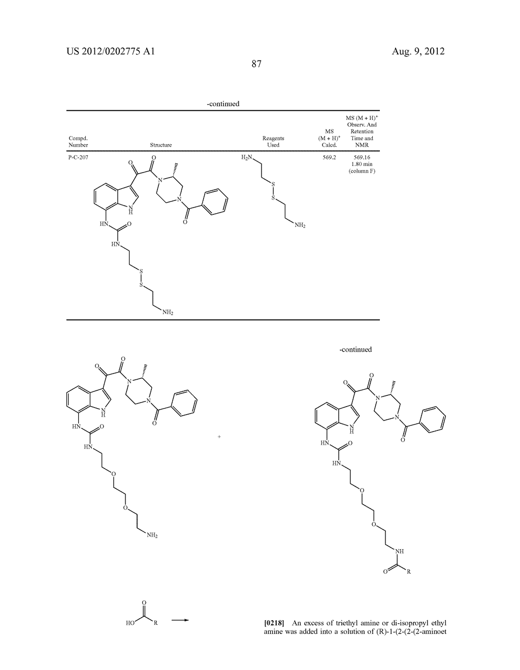 SUBSTITUTED INDOLE AND AZAINDOLE OXOACETYL PIPERAZINAMIDE DERIVATIVES - diagram, schematic, and image 88