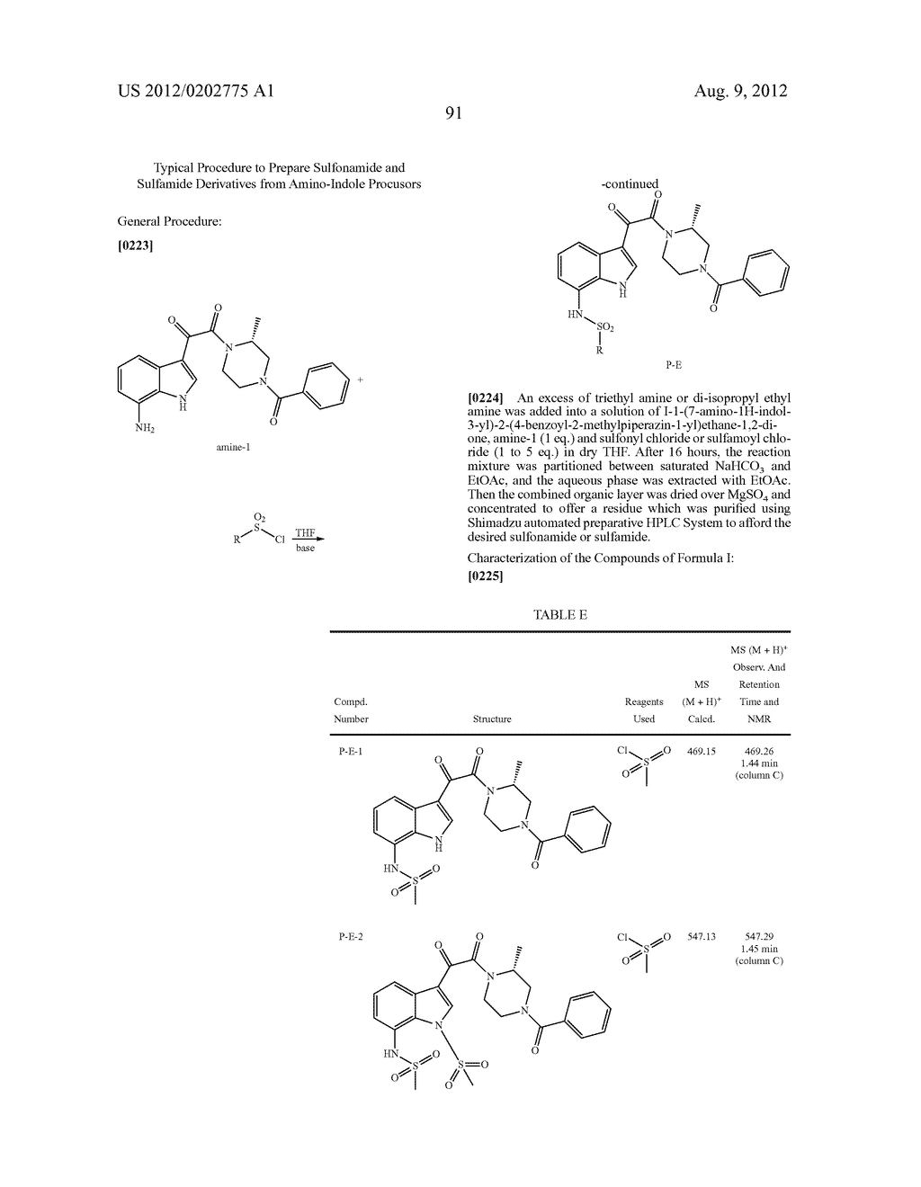 SUBSTITUTED INDOLE AND AZAINDOLE OXOACETYL PIPERAZINAMIDE DERIVATIVES - diagram, schematic, and image 92