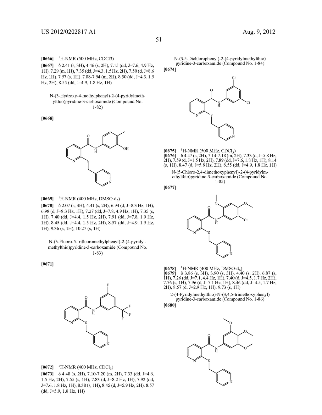 COMPOUNDS HAVING 4-PYRIDYLALKYLTHIO GROUP AS A SUBSTITUENT - diagram, schematic, and image 52