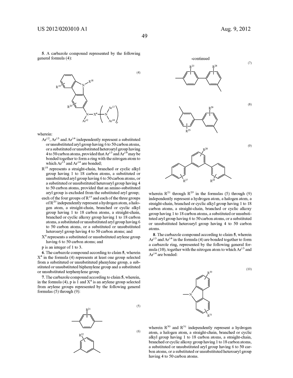 CARBAZOLE COMPOUND AND USE THEREOF - diagram, schematic, and image 50