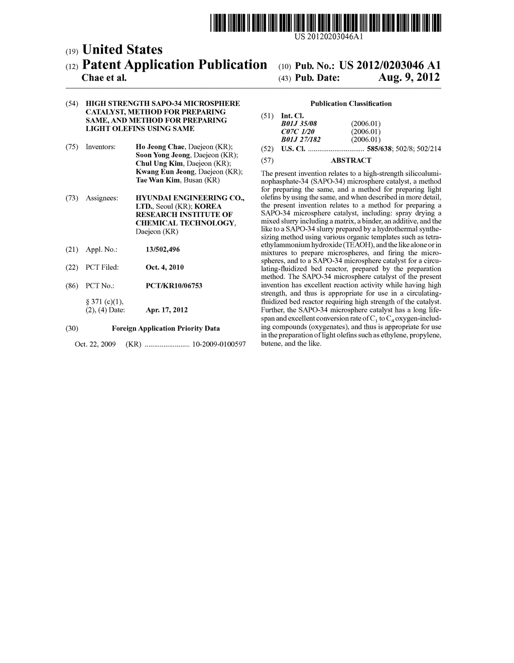 HIGH STRENGTH SAPO-34 MICROSPHERE CATALYST, METHOD FOR PREPARING SAME, AND     METHOD FOR PREPARING LIGHT OLEFINS USING SAME - diagram, schematic, and image 01