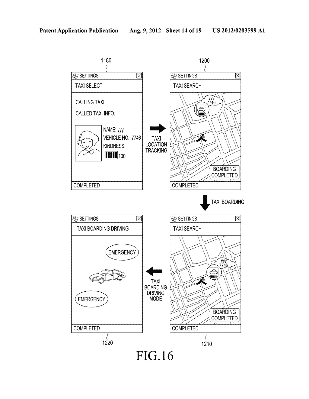 METHOD AND APPARATUS FOR PROVIDING A SAFE TAXI SERVICE - diagram, schematic, and image 15