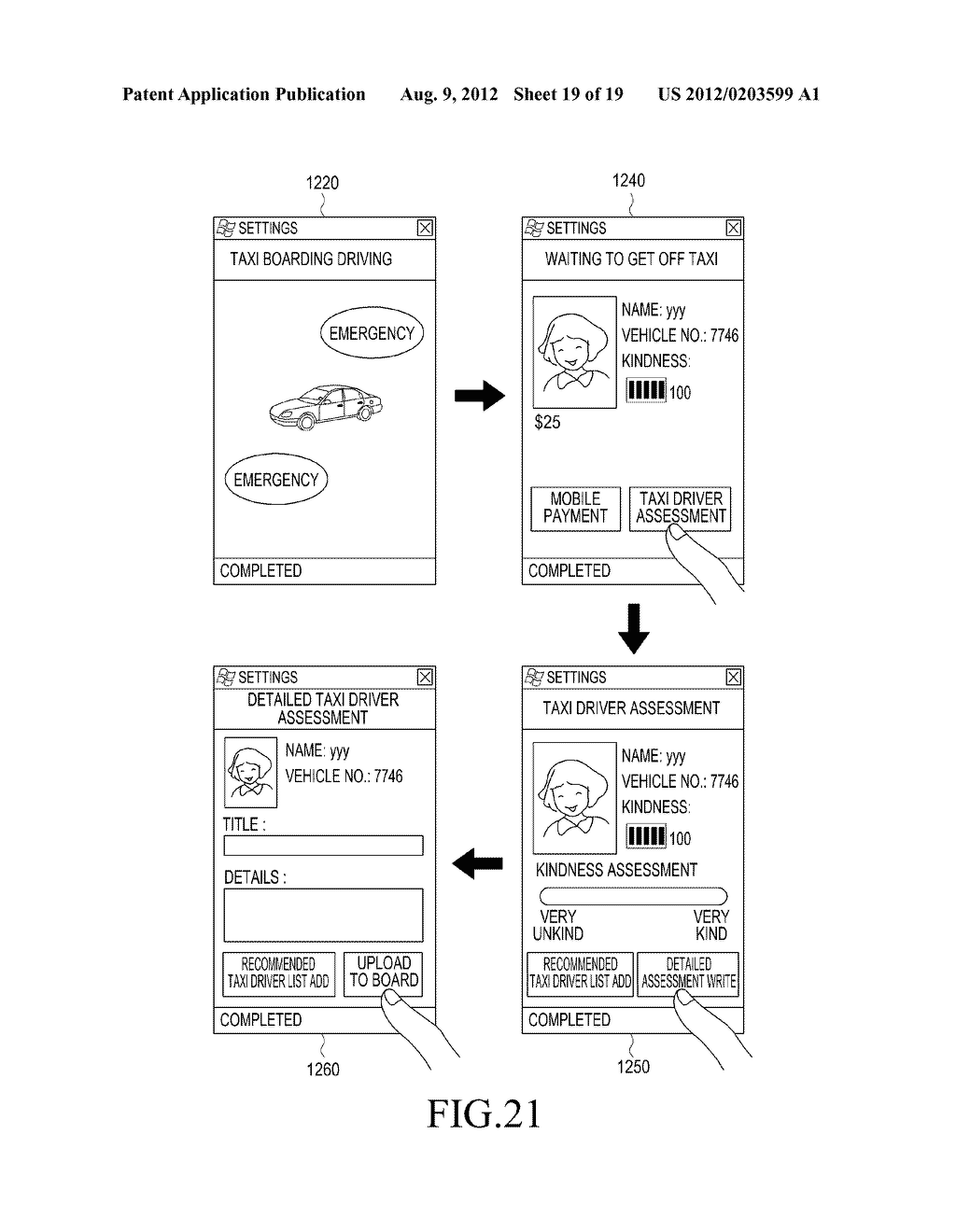 METHOD AND APPARATUS FOR PROVIDING A SAFE TAXI SERVICE - diagram, schematic, and image 20