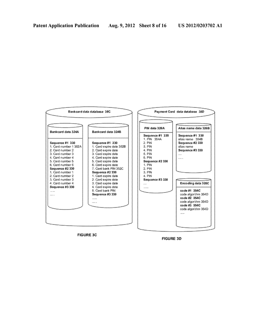 APPARATUS AND METHOD FOR SECURING BANKCARD NUMBERS IN BANKCARDS AND     DATABASES FOR PROTECTION AGAINST IDENTITY THEFT - diagram, schematic, and image 09