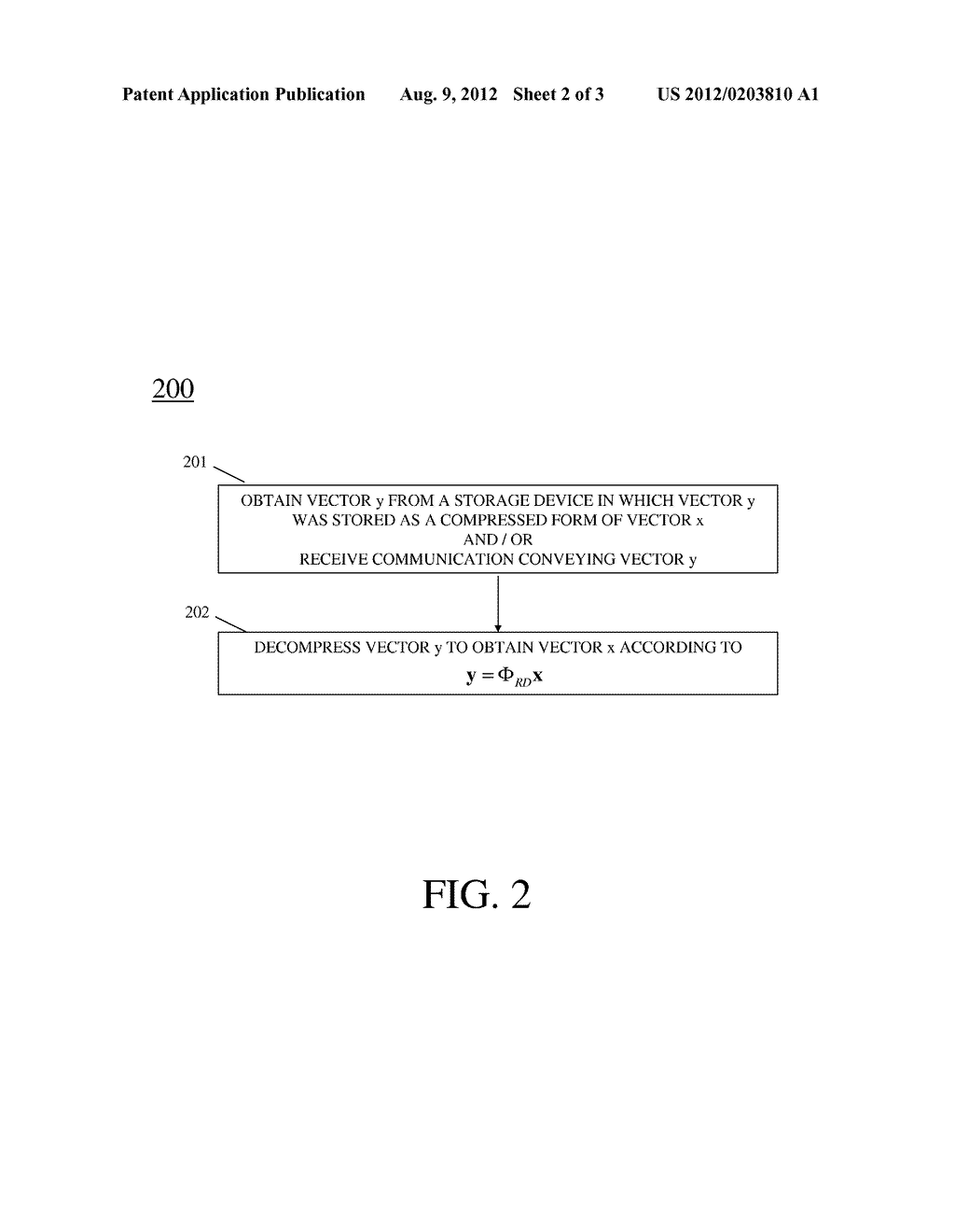 Method And Apparatus For Compressive Sensing With Reduced Compression     Complexity - diagram, schematic, and image 03