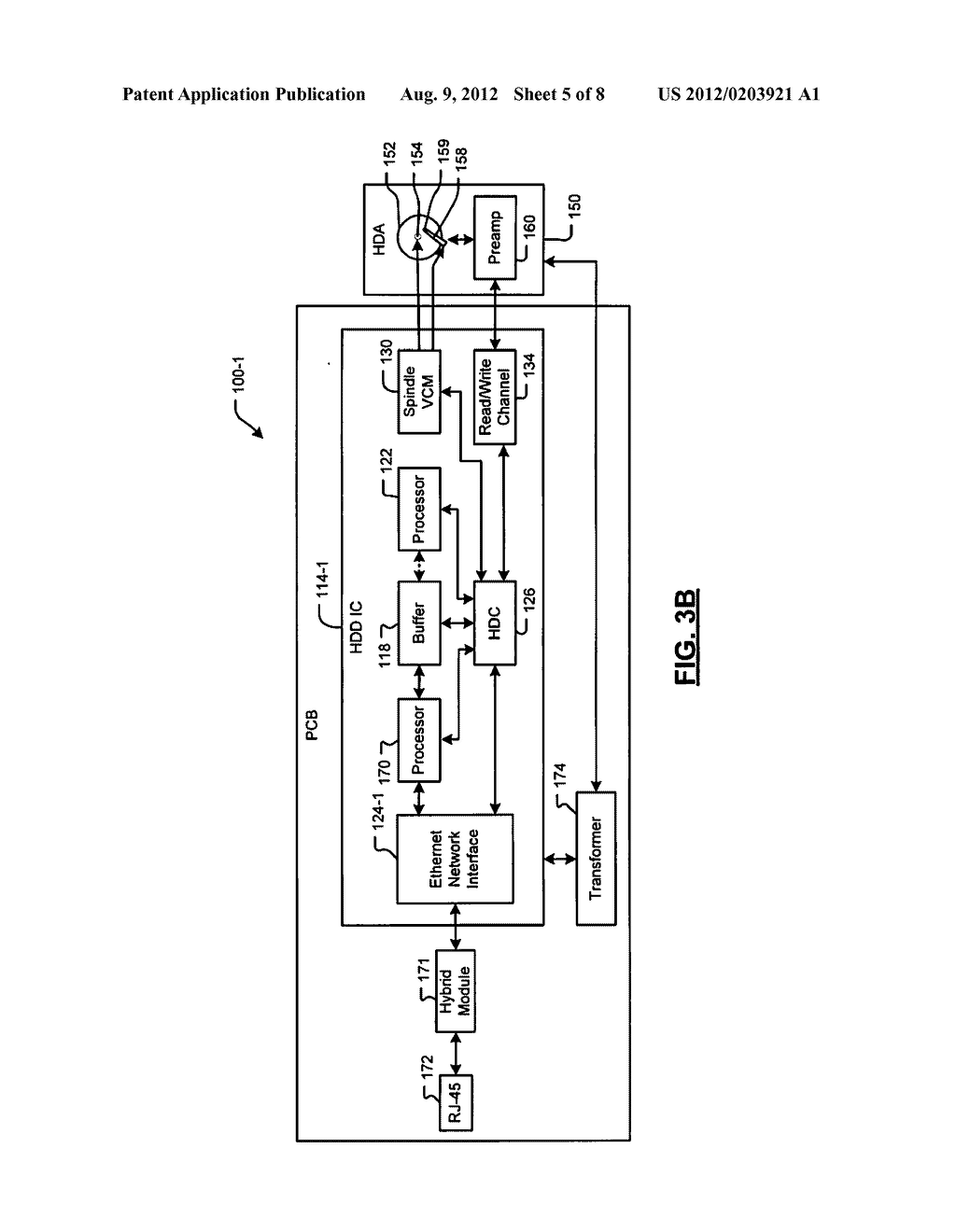 Hard Disk Drive Integrated Circuit With Integrated Gigabit Ethernet     Interface Module - diagram, schematic, and image 06