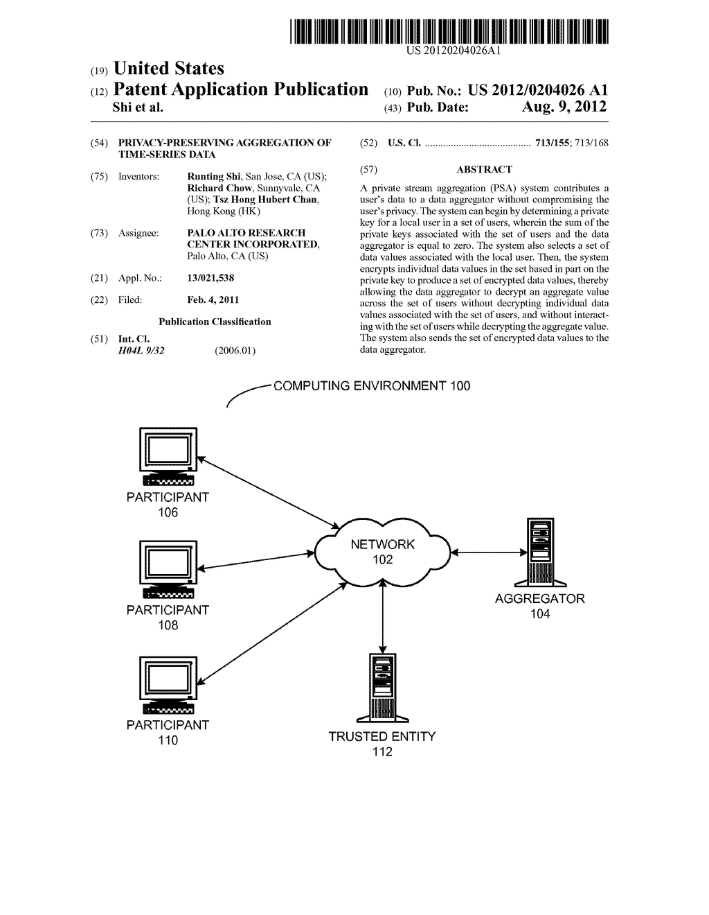 PRIVACY-PRESERVING AGGREGATION OF TIME-SERIES DATA - diagram, schematic, and image 01