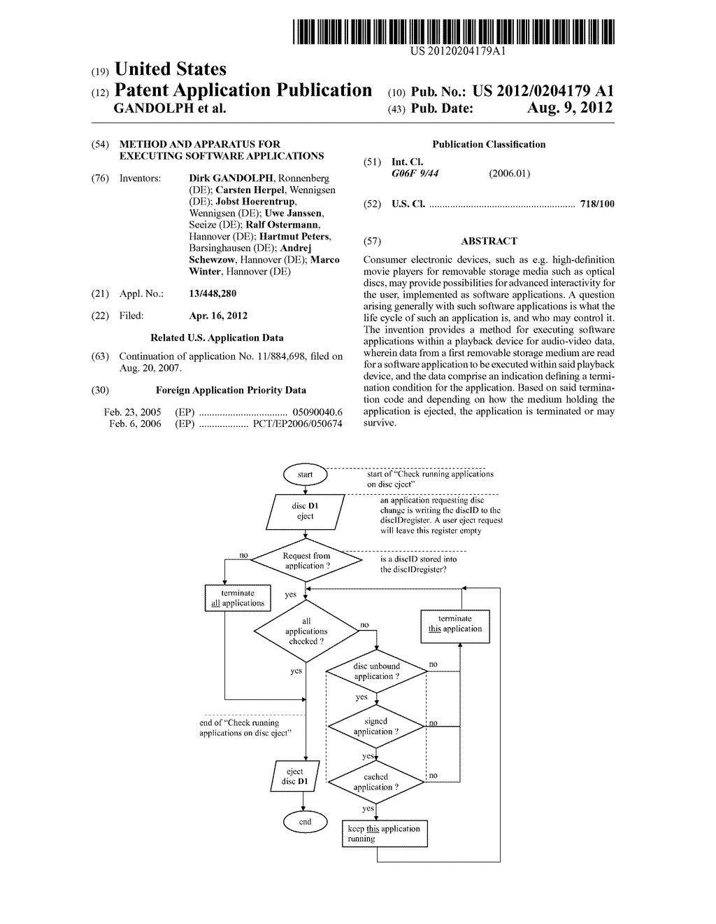 Method and apparatus for executing software applications - diagram, schematic, and image 01