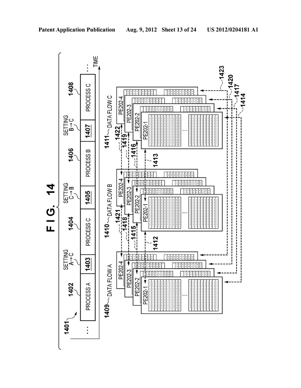 RECONFIGURABLE DEVICE, PROCESSING ASSIGNMENT METHOD, PROCESSING     ARRANGEMENT METHOD, INFORMATION PROCESSING APPARATUS, AND CONTROL METHOD     THEREFOR - diagram, schematic, and image 14