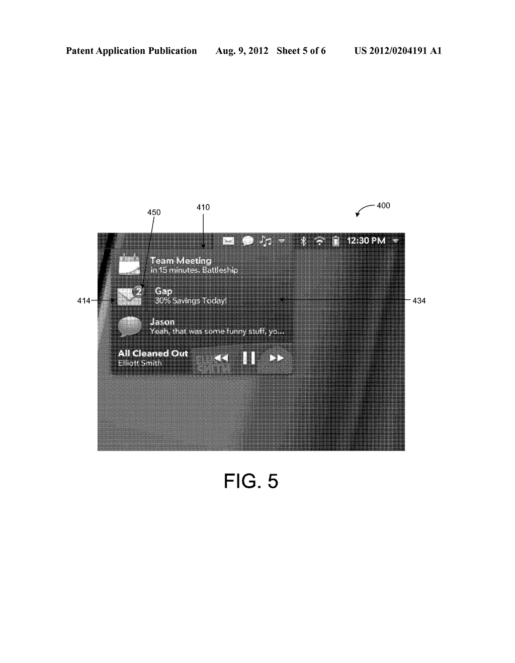 SYSTEM AND METHOD FOR PROVIDING NOTIFICATIONS ON A MOBILE COMPUTING DEVICE - diagram, schematic, and image 06