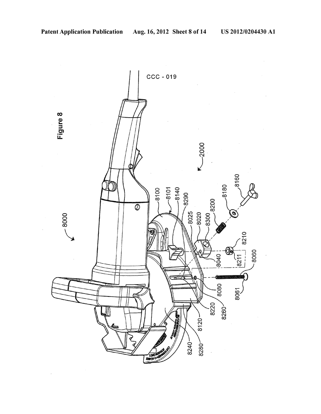 UNDERCUT SAW HEIGHT ADJUSTMENT, HANDLE, BLADE GUARD IMPROVEMENTS - diagram, schematic, and image 09