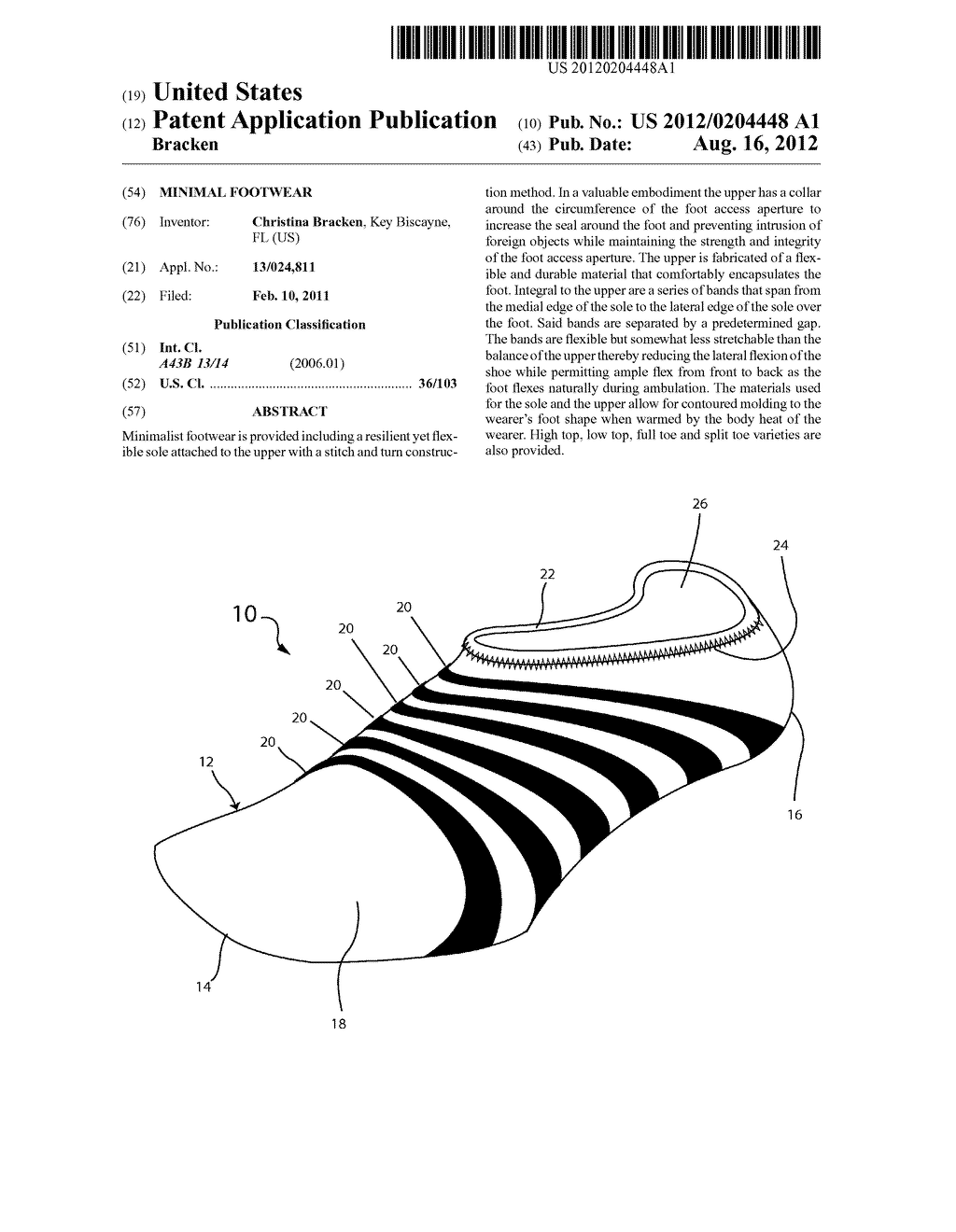 Minimal Footwear - diagram, schematic, and image 01